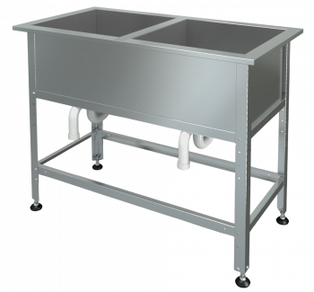 Two-section sink