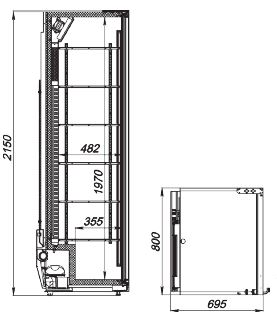 Refrigerated cabinet Flex-724-Eco-L