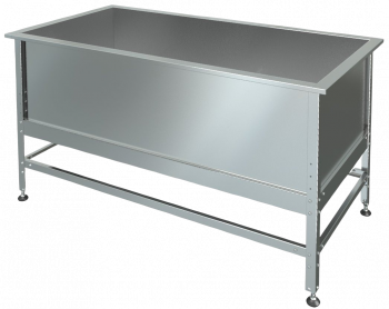 Single-section elongated sink