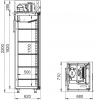 Refrigerated pharmaceutical cabinet ШХФ-500-НСП