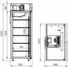 Refrigerated pharmaceutical cabinet ШХФ-1400-КГП