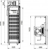 Refrigerated pharmaceutical cabinet ШХФ-1000-НГК